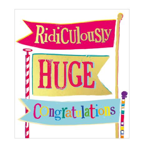 Ridiculously Huge Congratulations The Bright Side Card £2.10
